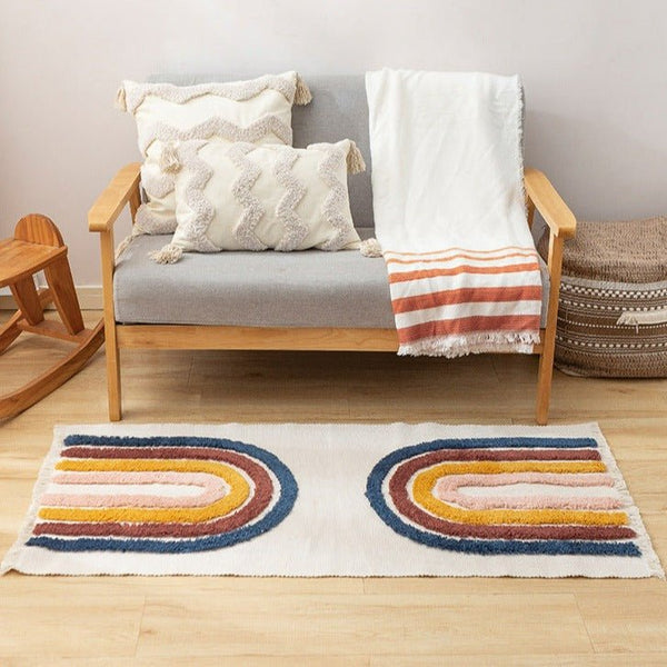 Rainbow Tufted Rug -Bath Mats & Rugs- Delicors
