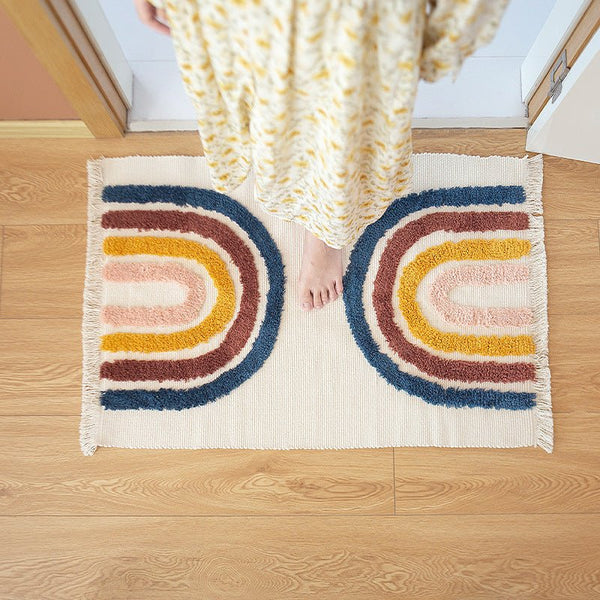 Rainbow Tufted Rug -Bath Mats & Rugs- Delicors