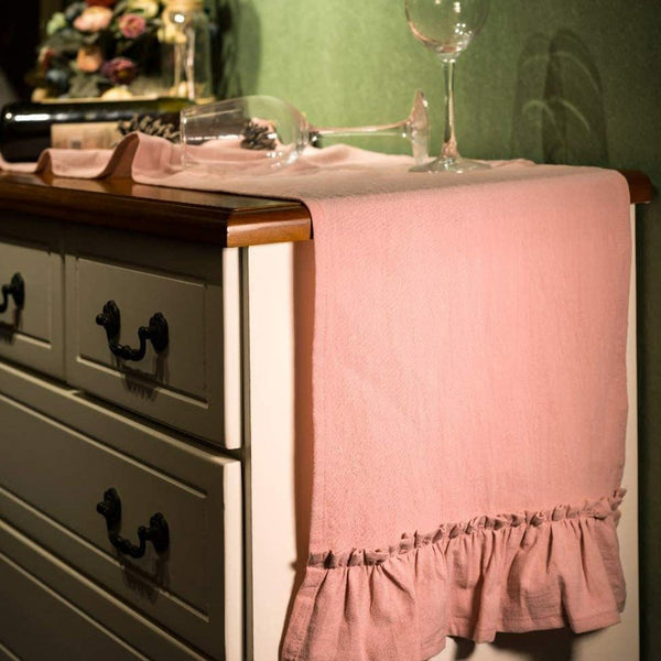 Romantic Thrill Frill Table Runner Collection -Table Runner- Delicors
