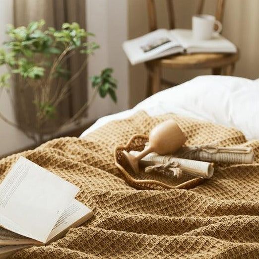 Sand Waffle Throw -- Delicors