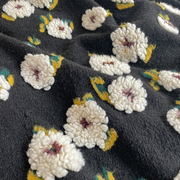 Stitched Floral Blanket -Throw- Delicors