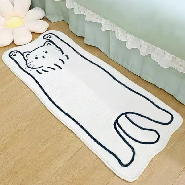 Stretch Kitty Floor Mat -Bath Mats & Rugs- Delicors