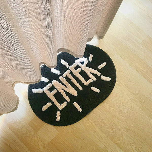 Texty Enter Doormat -Bath Mats & Rugs- Delicors