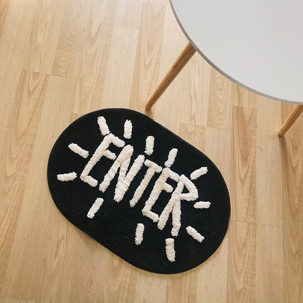Texty Enter Doormat -Bath Mats & Rugs- Delicors