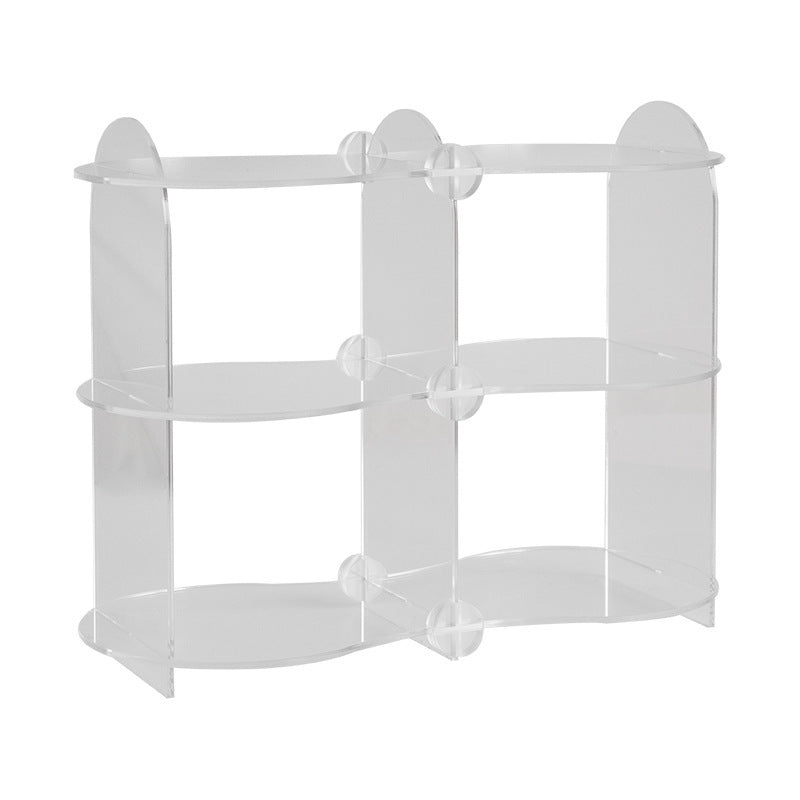 Three-Story Wavy Acrylic Organizer -Tray- Delicors