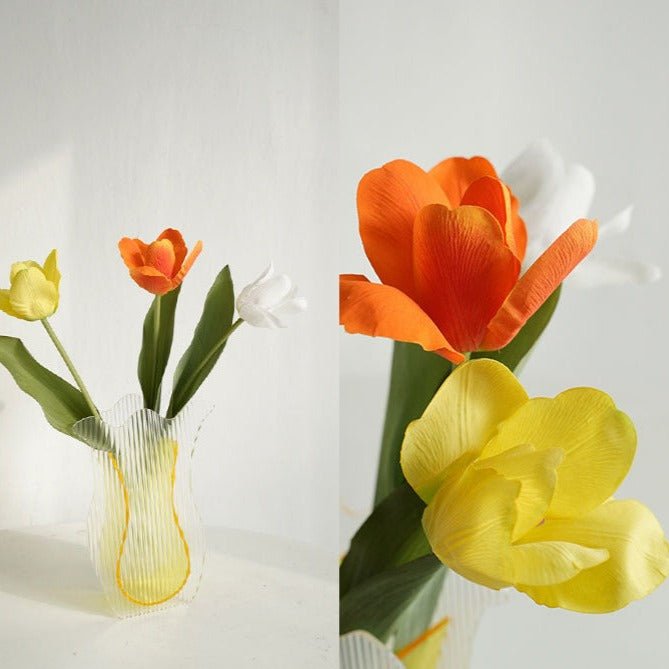 Tulip Transparent Acrylic Vase Collection -- Delicors