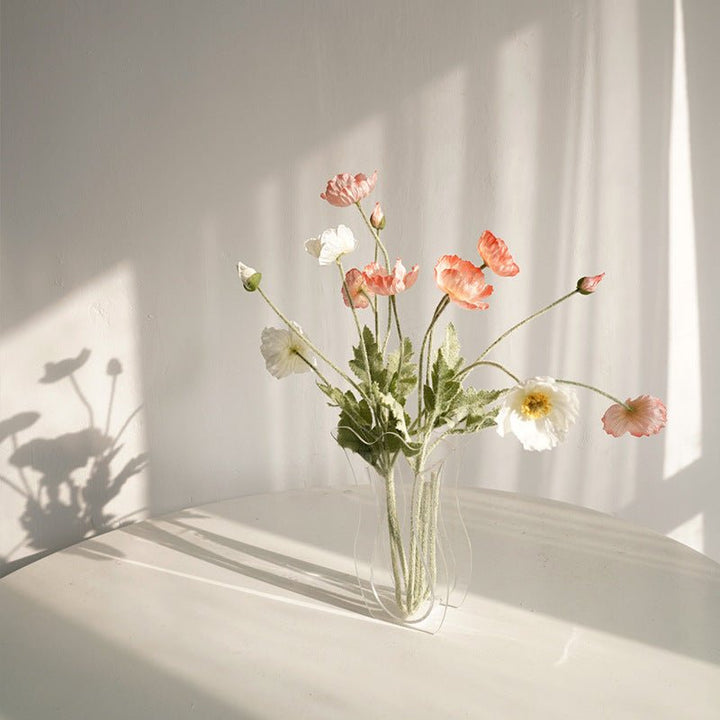 Tulip Transparent Acrylic Vase Collection -- Delicors