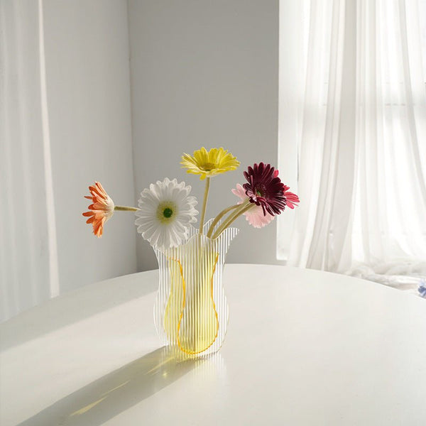 Tulip Transparent Acrylic Vase Collection -- Delicors