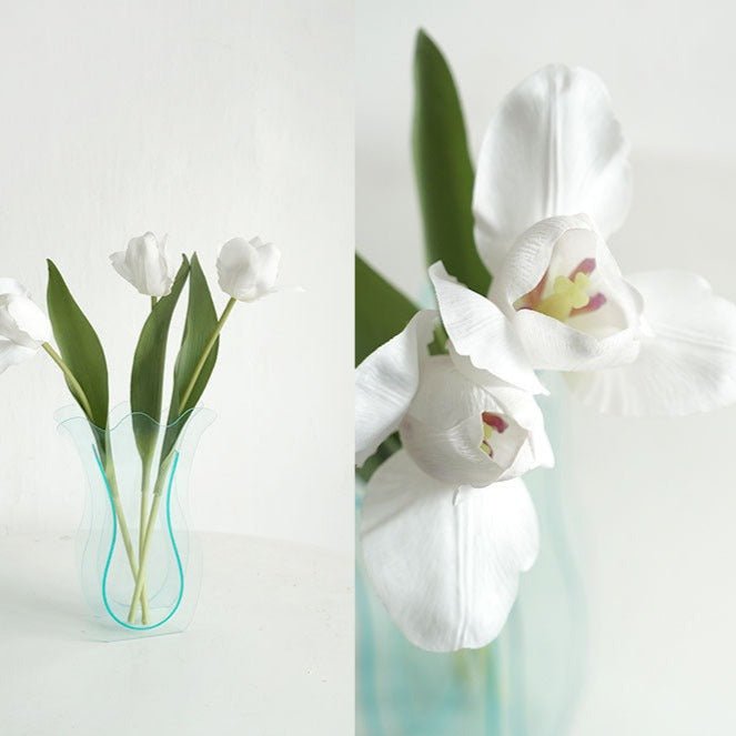 Tulip Transparent Acrylic Vase Collection -- Delicors