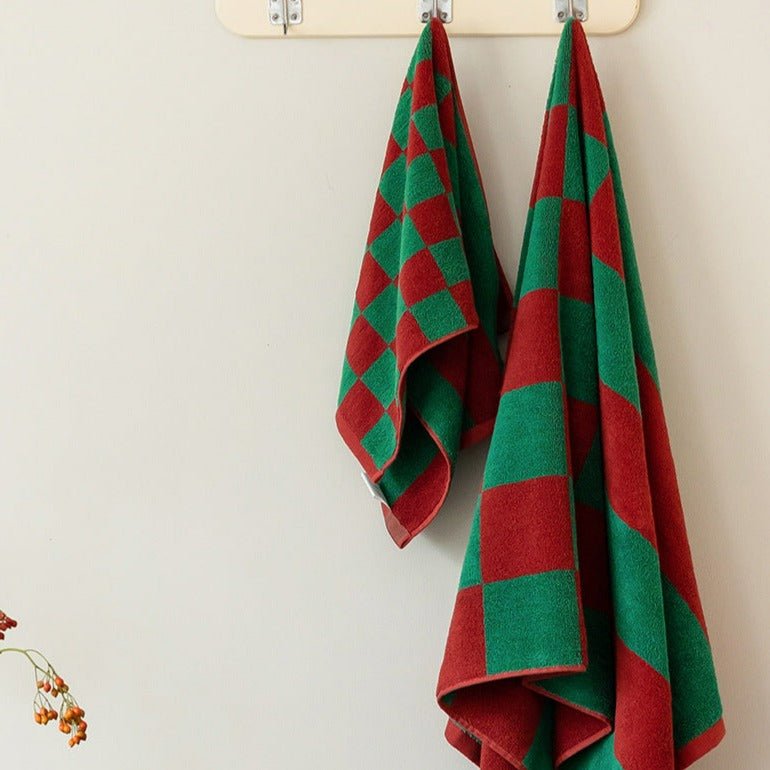 Vintage Check Towel Set -Towel- Delicors