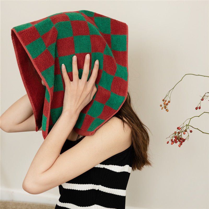 Vintage Check Towel Set -Towel- Delicors