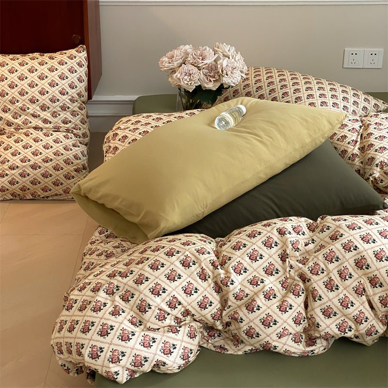 Vintage Flower Garden Bedding Set -Bedding- Delicors