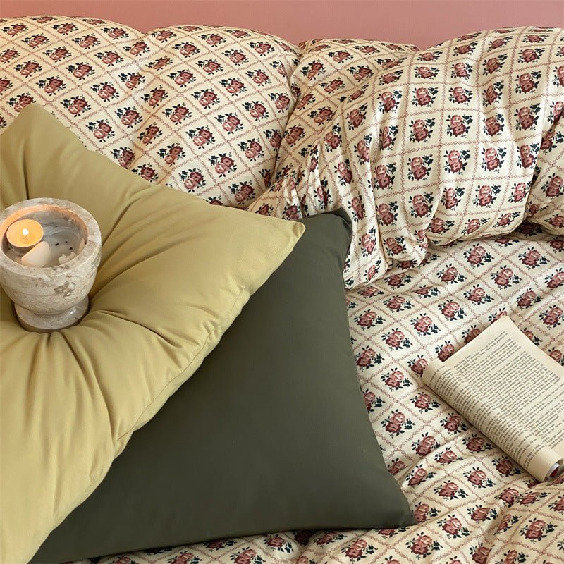 Vintage Flower Garden Bedding Set -Bedding- Delicors