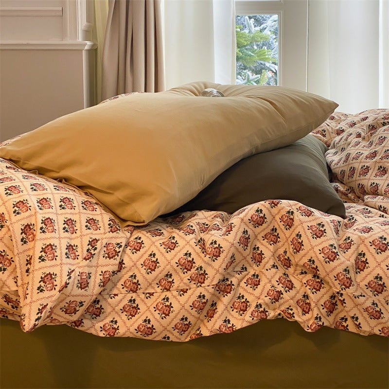 Vintage Flower Garden Bedding Set -Bedding- Delicors