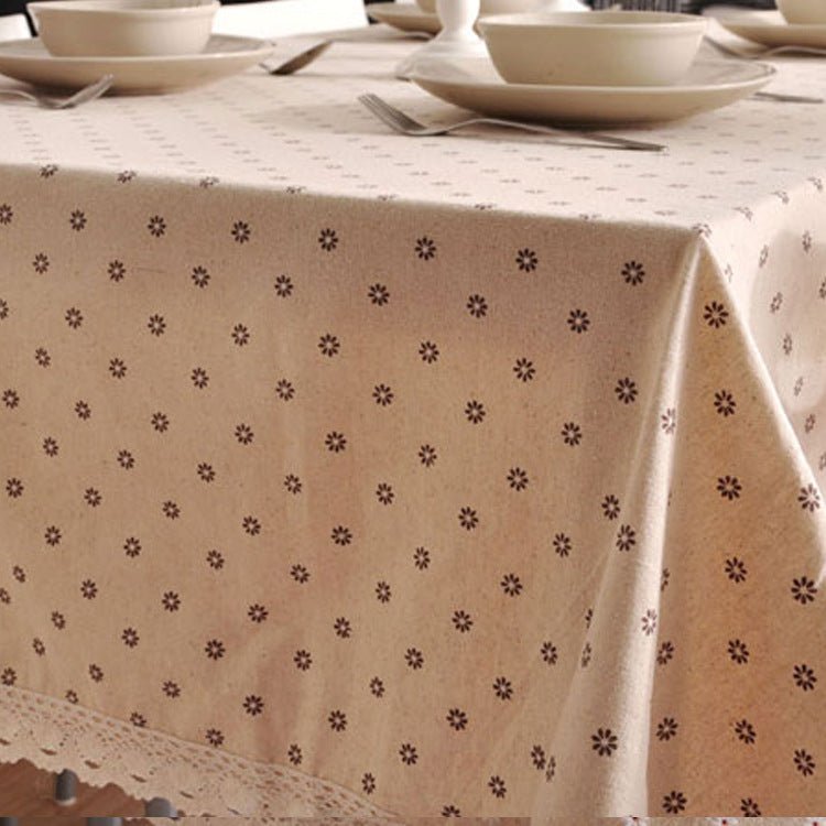 Vintage Flower Tablecloth -Table Cloth- Delicors