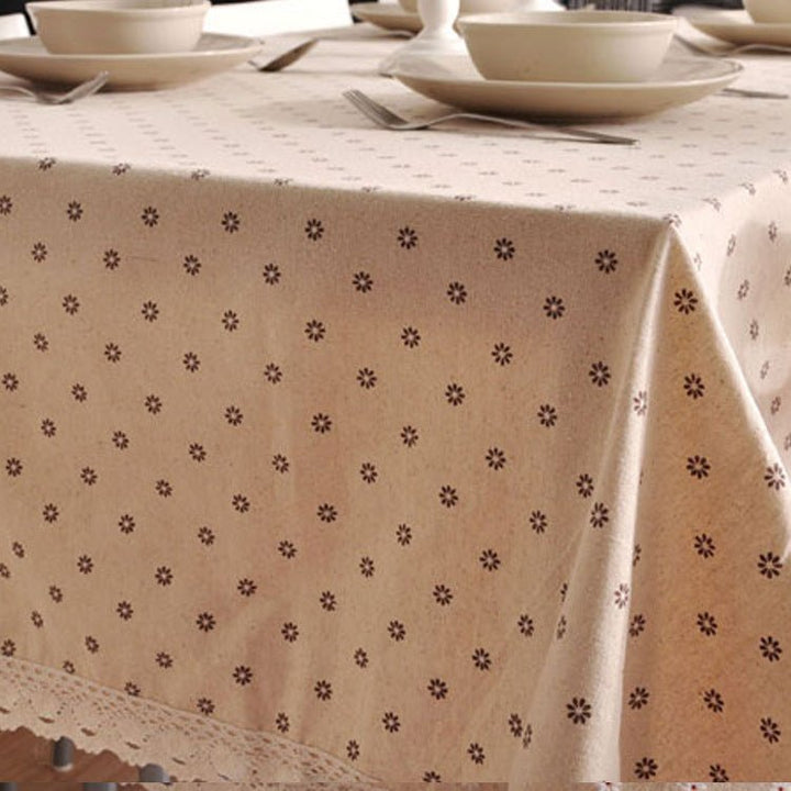 Vintage Flower Tablecloth -Table Cloth- Delicors