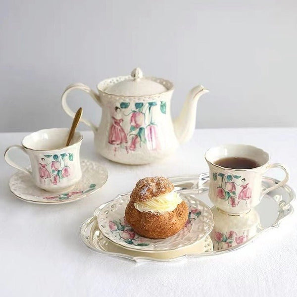 Vintage Garden Teacup & Pot Collection -Dinnerware- Delicors