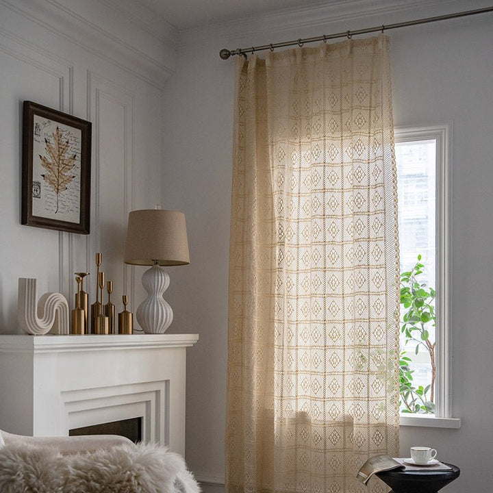Wisteria Lace Curtain -Curtain- Delicors