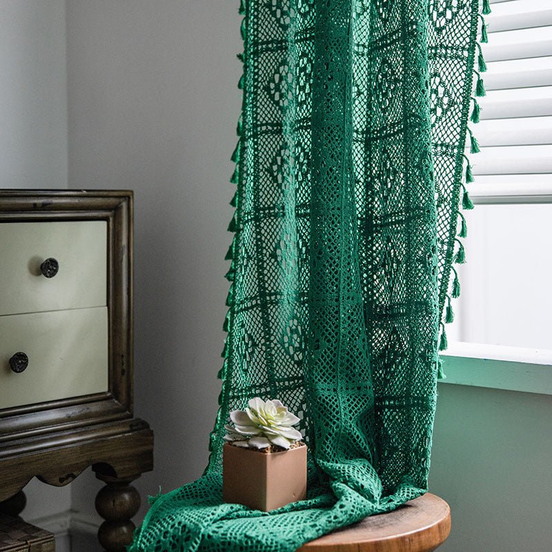 Wisteria Lace Curtain -Curtain- Delicors