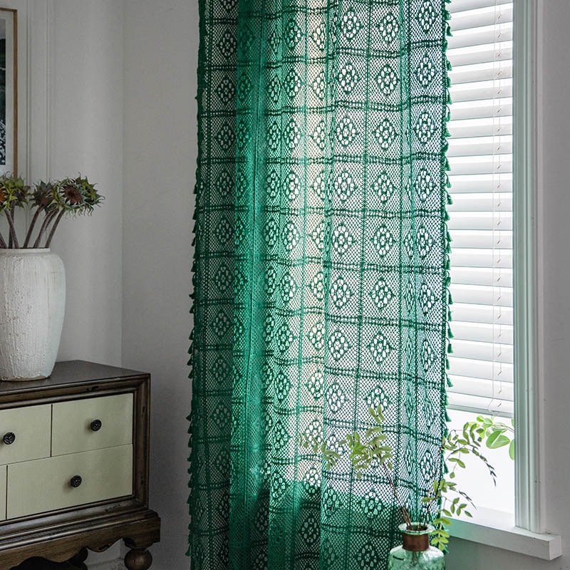 Wisteria Lace Curtain -Curtain- Delicors