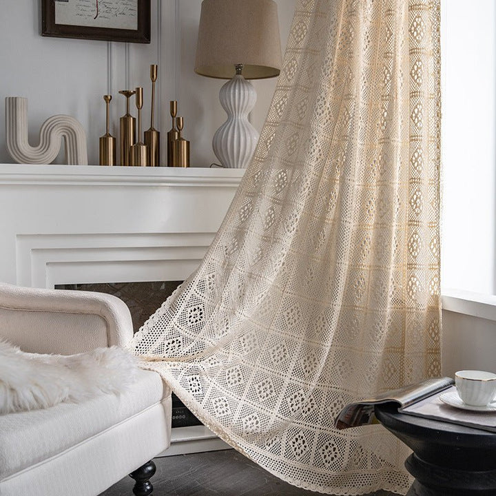 Wisteria Lace Curtain -Curtain- Delicors