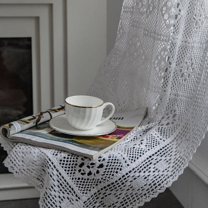 Wisteria Lace Curtain -Curtain- Delicors