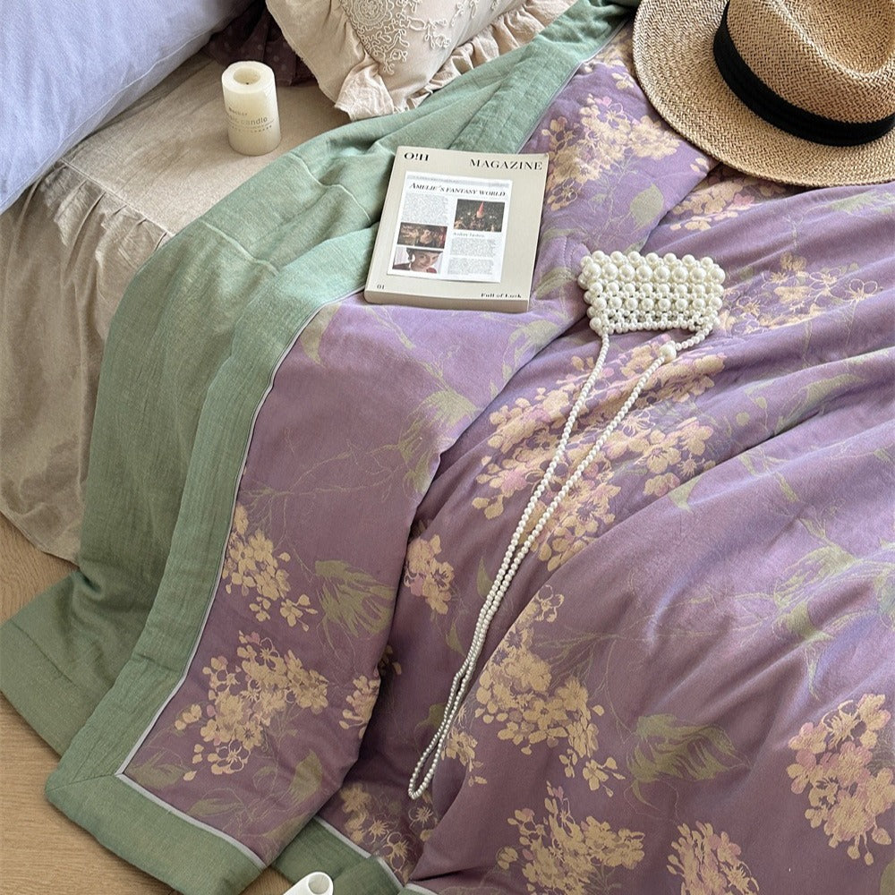 Garden Dream Summer Quilted Blanket