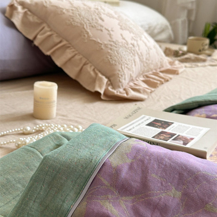 Garden Dream Summer Quilted Blanket