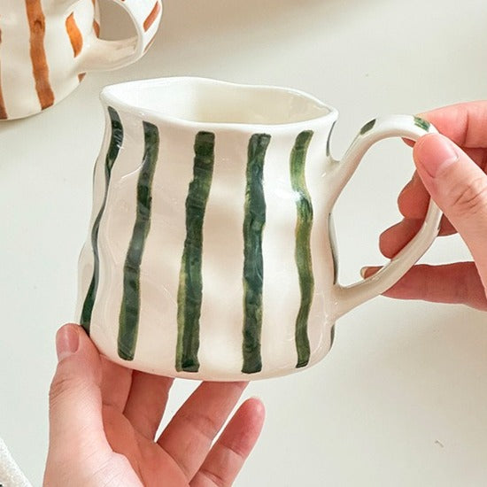 Earth Stripe Wavy Mug
