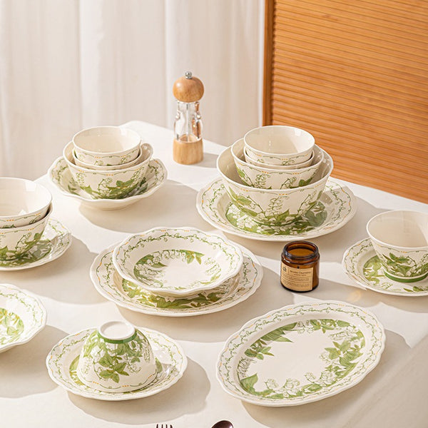 Bellflower Ceramic Dining Set