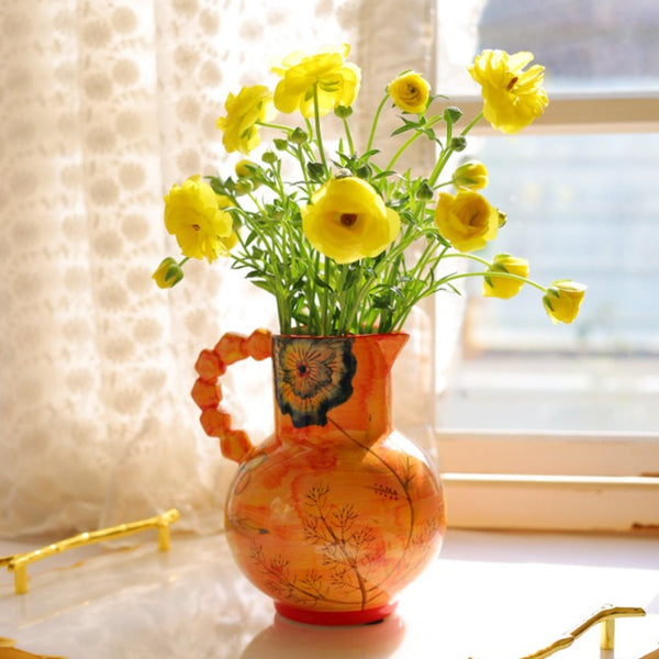 Fiesta Ceramic Pitcher Vase