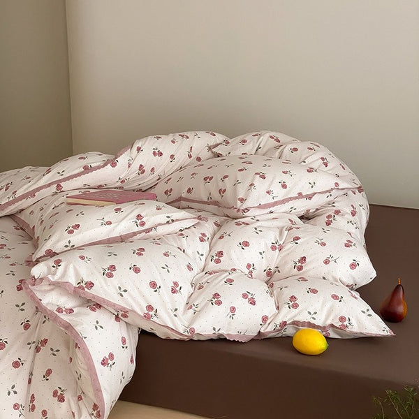 Pink Rose Bedding Set