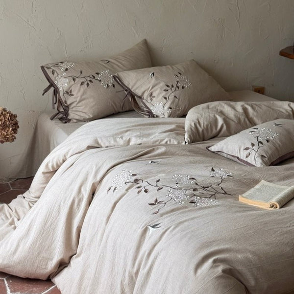 Garden Dawn Linen Cotton Bedding Set