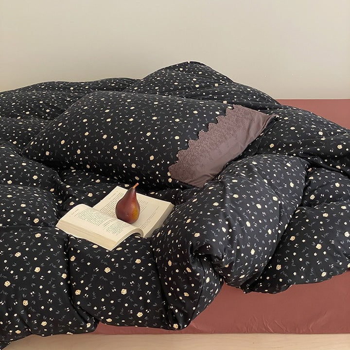 Midnight Bloom Cloud Bedding Set