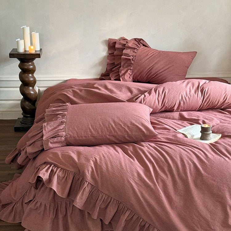 Ruffled Cottage Bedding Set