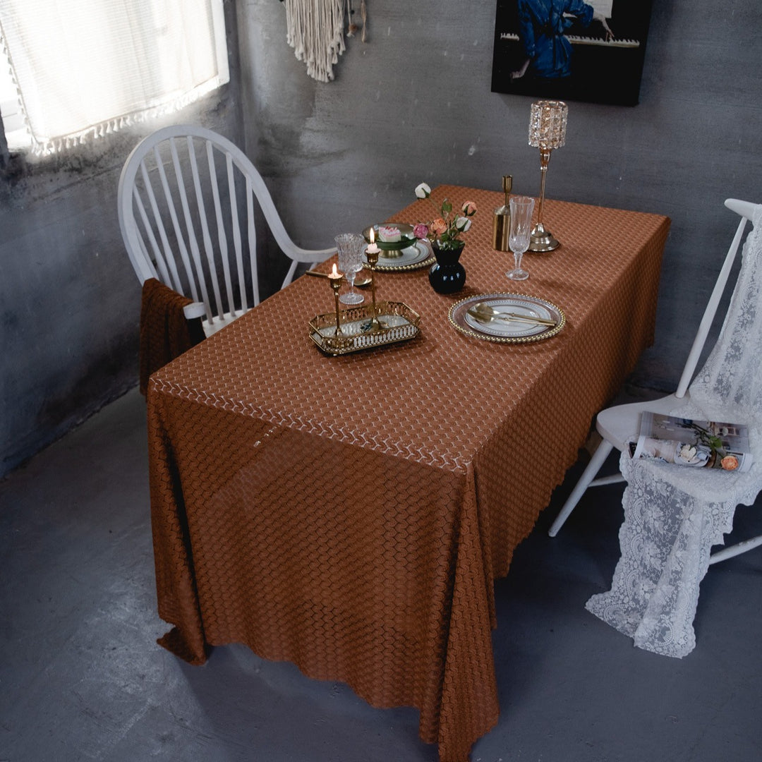Rustic Ripple Lace Tablecloth