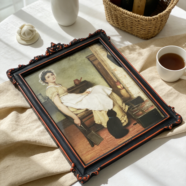 Gothic Ornate Black & Red Frame