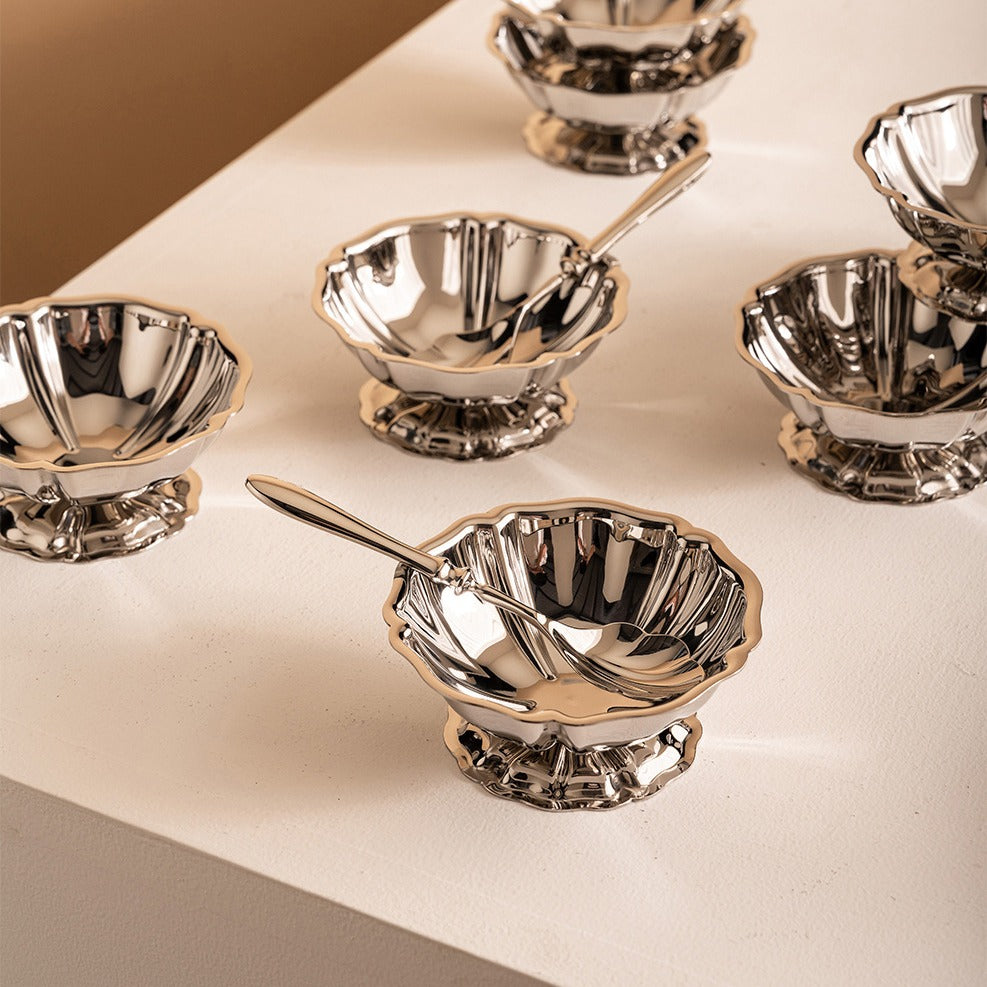 Royal Floral Metal Cup