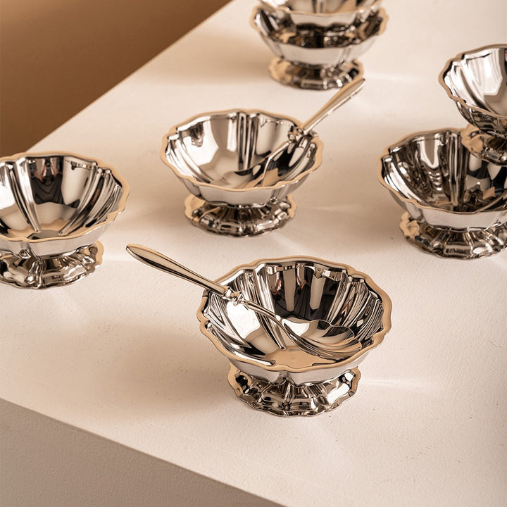 Royal Floral Metal Cup