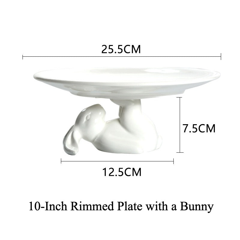 Lunar Bunny Dessert Pedestal