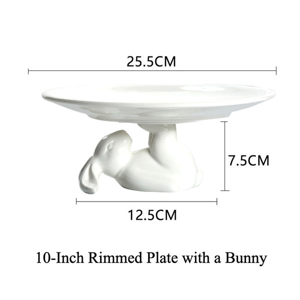 Lunar Bunny Dessert Pedestal