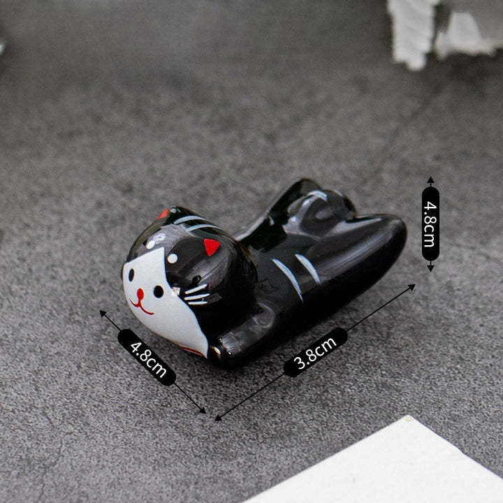 Lucky Kitty Chopsticks Holder Set