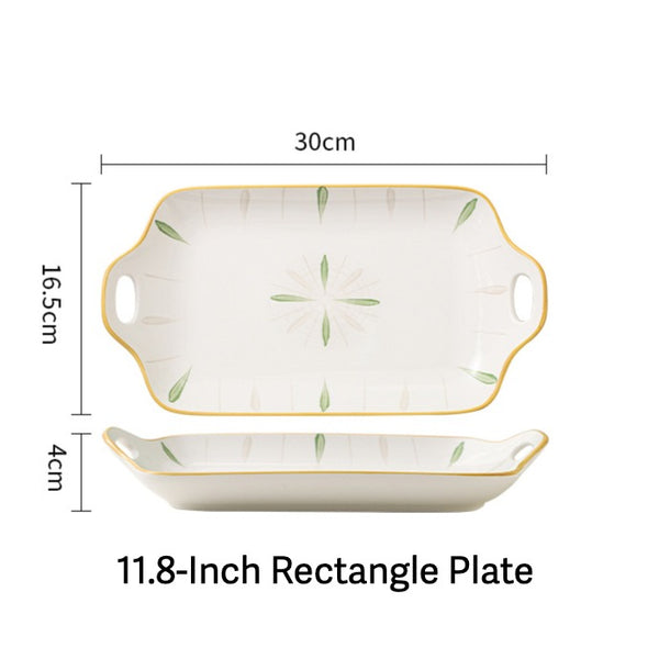 Spring Leaves Dinnerware Set