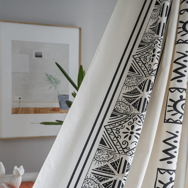 Minimal Ethnic Curtain