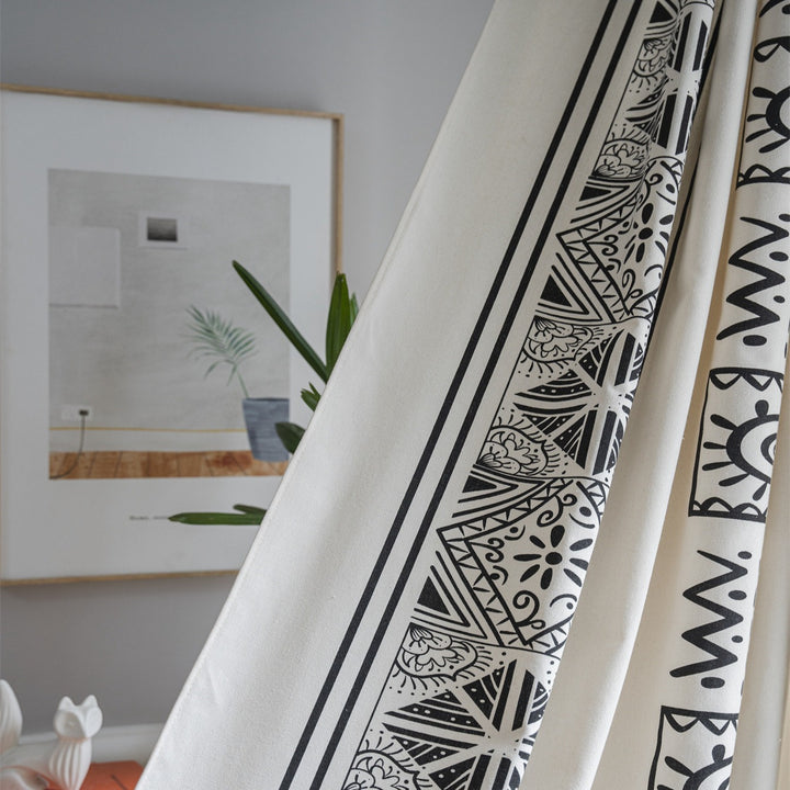 Minimal Ethnic Curtain