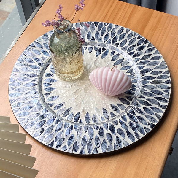 Blue Bubble Shell Tray