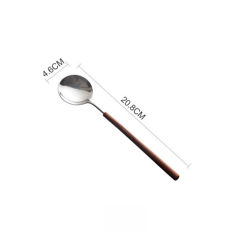 Warm Wood Handled Flatware