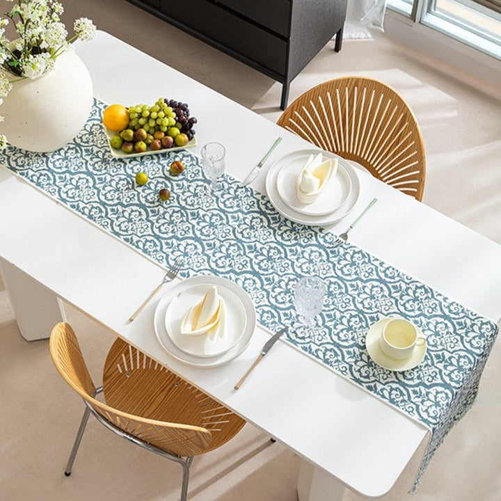 Countryside Blue Table Runner