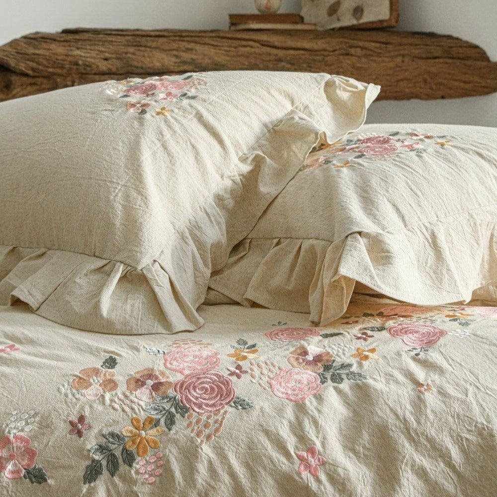Prairie Rose Ruffle Bedding Set