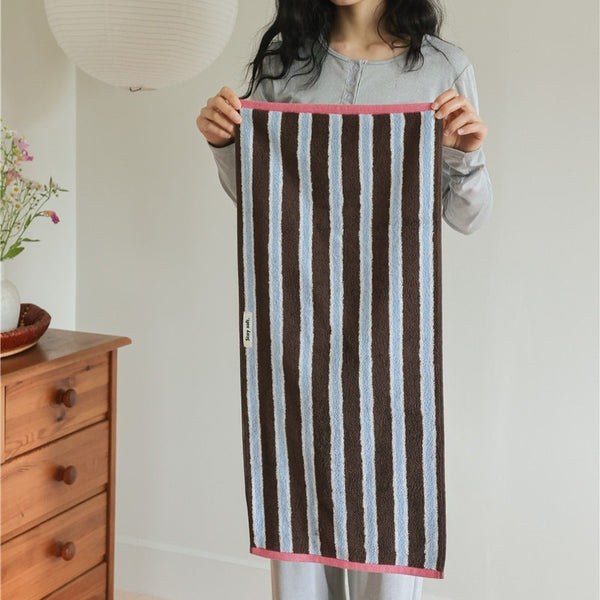 Retro Cafe Stripe Towel
